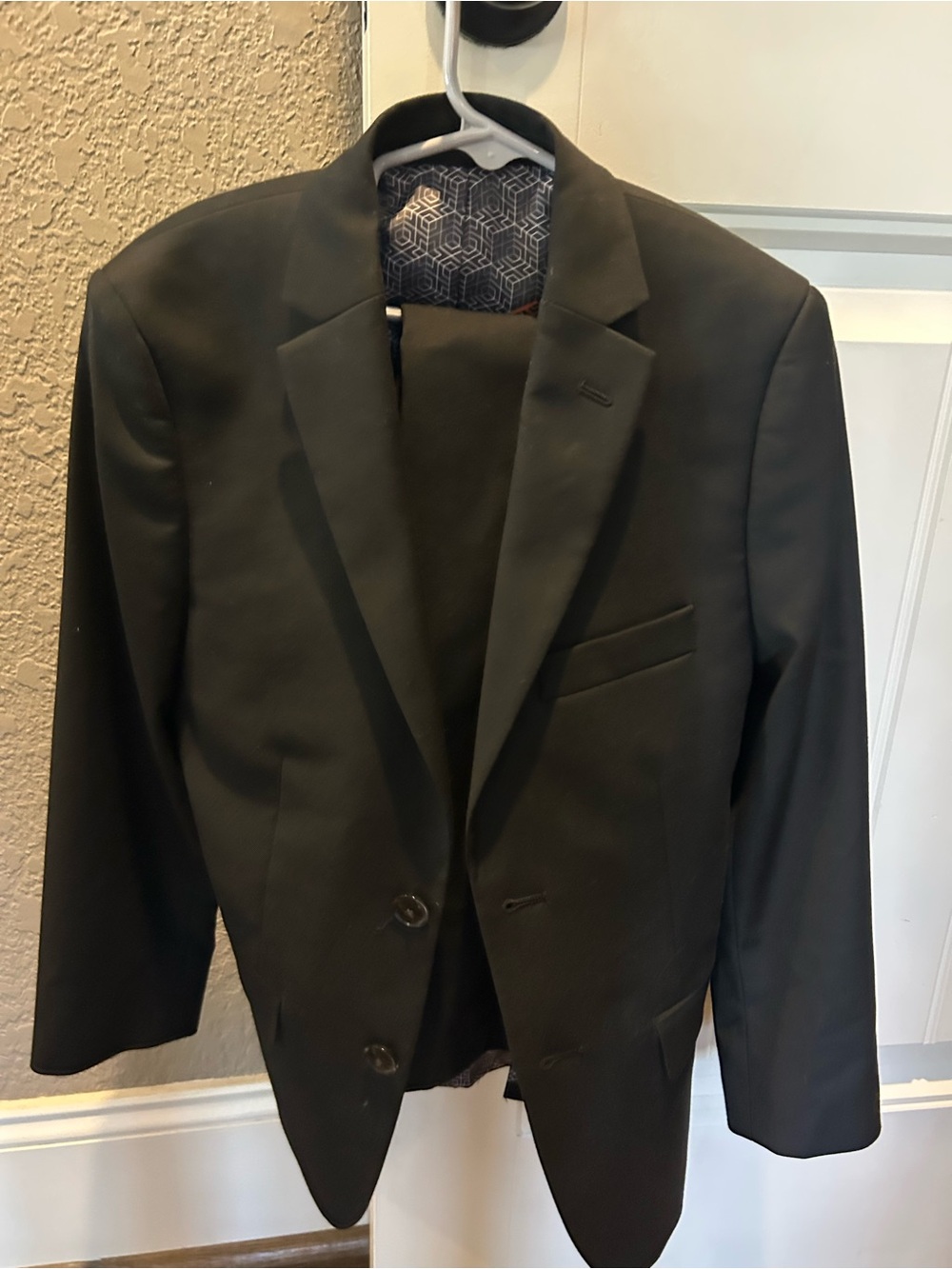 TALLIA Black Boys' Two-Button Suit (Jacket and Pants)